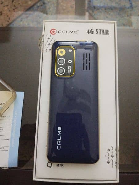 calme 4g star new condition 2/16 blue colour with box charger 2