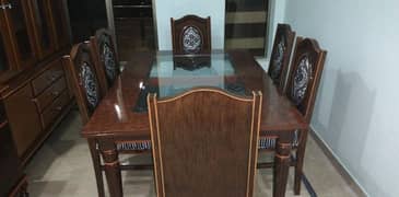 Dining Table with 6 Chairs For Sale 0