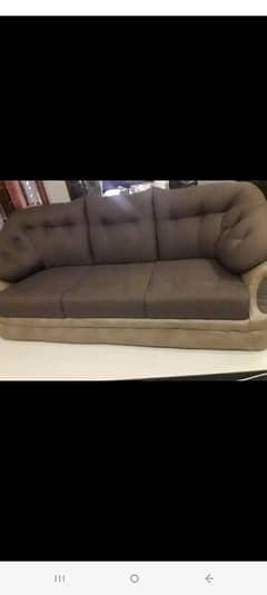 fabric plus leatherite sofa set