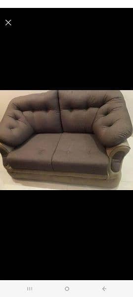 fabric plus leatherite sofa set 2