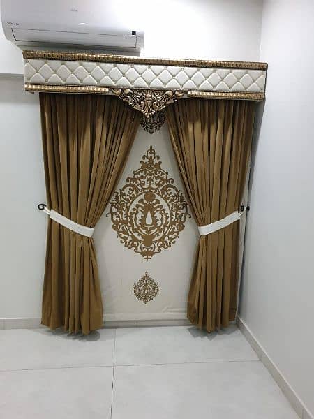 Lazer Motive Curtains With Border width*6 ft and length*7 ft 1