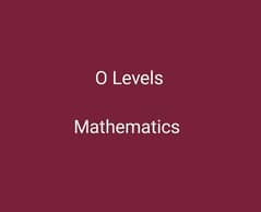 O levels Math Tution