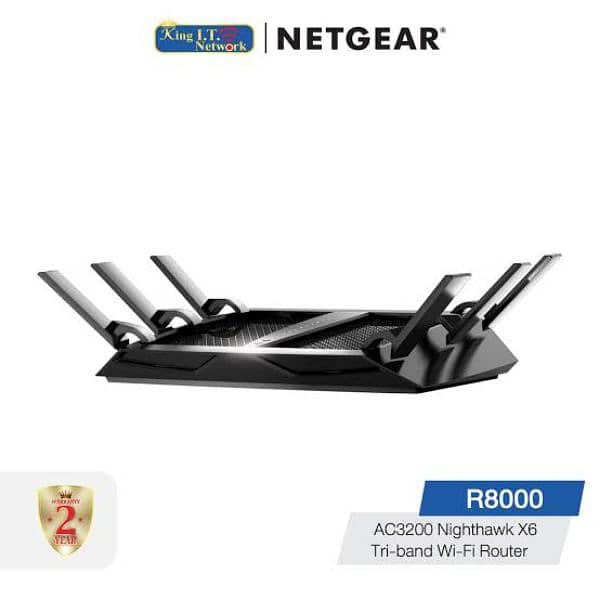 Gaming NETGEAR R6400 Nighthawk Super Faster Range Router 2gh/ 5ghz 8