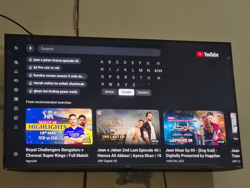 TCL Android QLED 43" with warrenty model 43C635 1