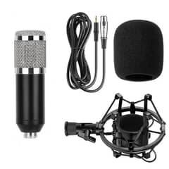 Bm800 Condensor Microphone Kit with Pop Filter & Arm Scissor Stand