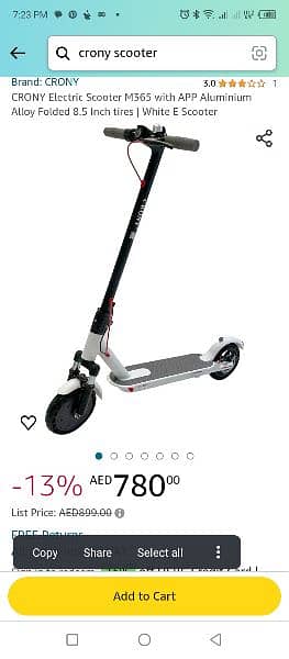 CRONY FOLDABLE ELECTRIC SCOOTER 10