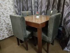 4 sitter wooden dining table for sale,  condition 9/10