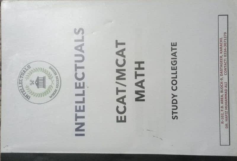 These are Ecat books for university admission tests. 2