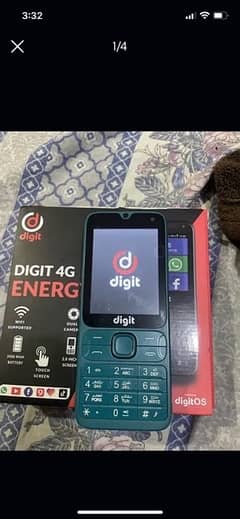 Digit 4G Energy Touch and Type with Box And Charger and warranty card