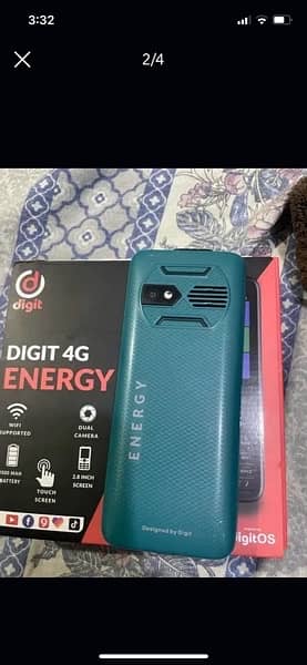 Digit 4G Energy Touch and Type with Box And Charger and warranty card 1