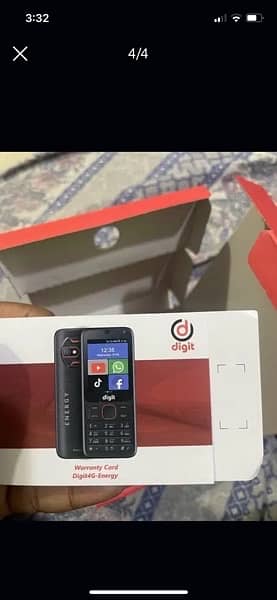 Digit 4G Energy Touch and Type with Box And Charger and warranty card 3
