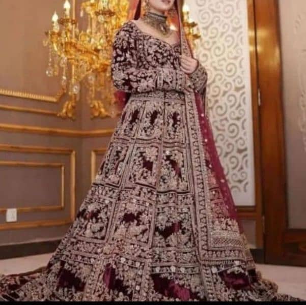 wedding lehenga bridal barat walima maxi preloved 0