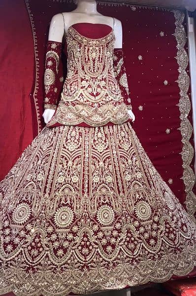 wedding lehenga bridal barat walima maxi preloved 18