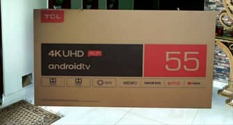 TCL 55" 4K-UHD ANDROID (BUILT-IN MIC) (BUILT-IN AMERICAN ONKYO SOUND)