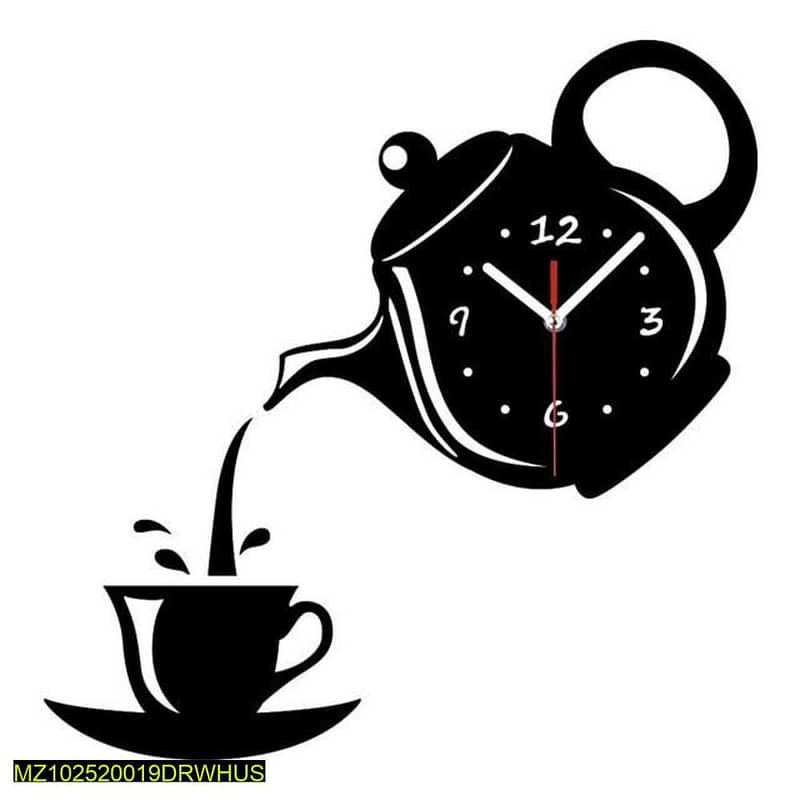 Analogue Kettle Wall CLOCK 0