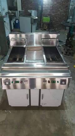 Double/Single Commercial Deep fryer gas & electric//Pizza oven