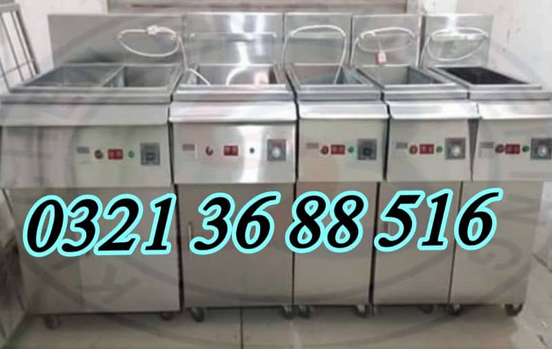 Double/Single Commercial Deep fryer gas & electric//Pizza oven 6