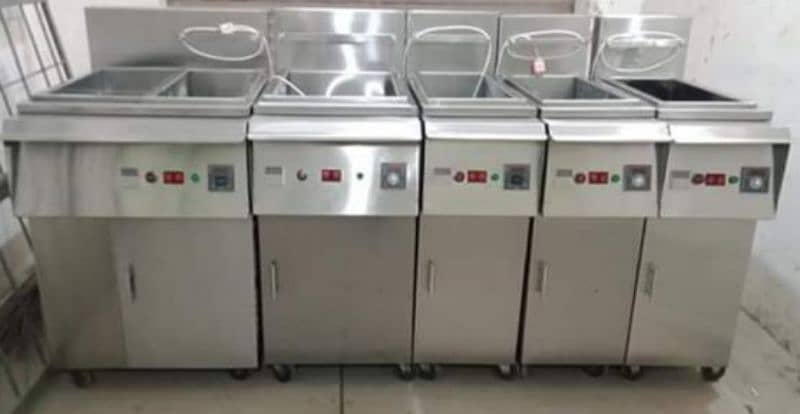 Double/Single Commercial Deep fryer gas & electric//Pizza oven 8