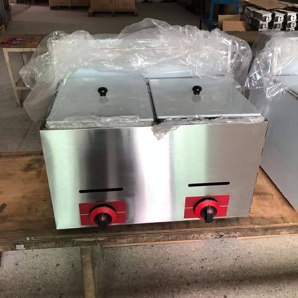 Double/Single Commercial Deep fryer gas & electric//Pizza oven 14