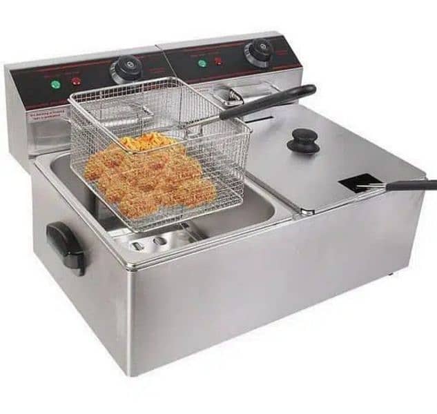 Double/Single Commercial Deep fryer gas & electric//Pizza oven 17