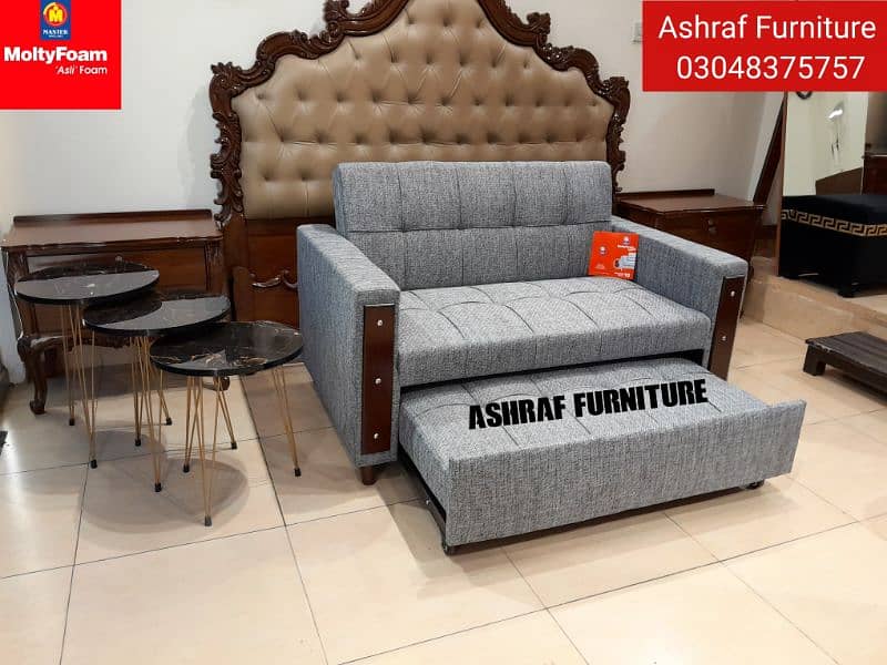 Molty| Sofa Combed|Chair set |Stool| L Shape |Sofa|Double Sofa Cum bed 10