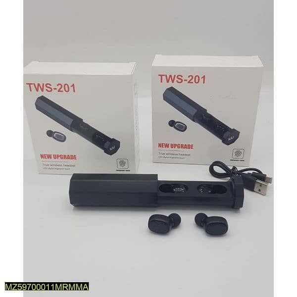 201TWS Earbuds Black 2