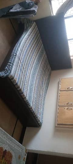 double bed  with mattress for sale 0