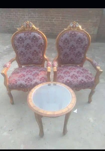 2 chairs 2 table with cover 1