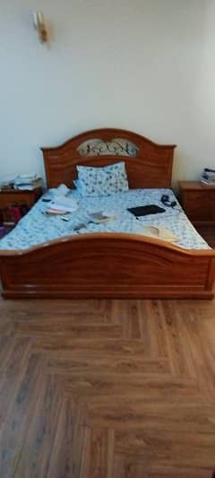 King-size Double bed freshly polished