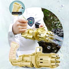 Kids Automatic Gatling Bubble Gun Toys 0