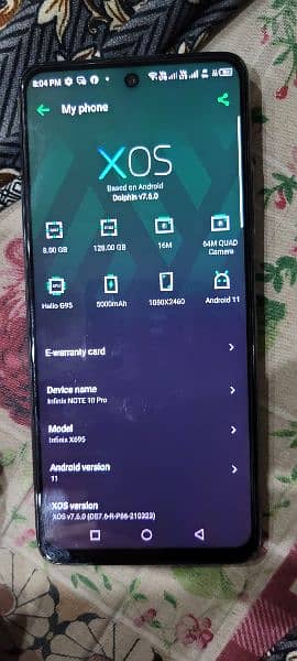 Infinix note 10 pro RAM 8 ROM 128 1