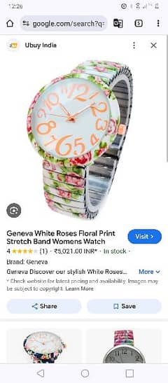 Women's Branded Floral Watch Original