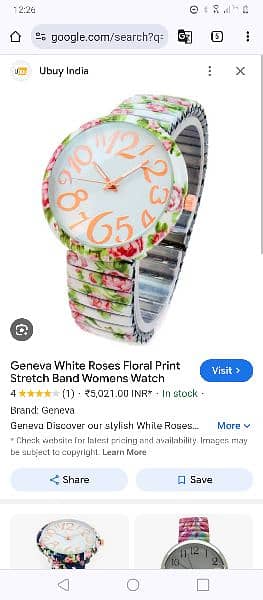 Women's Branded Floral Watch Original 0