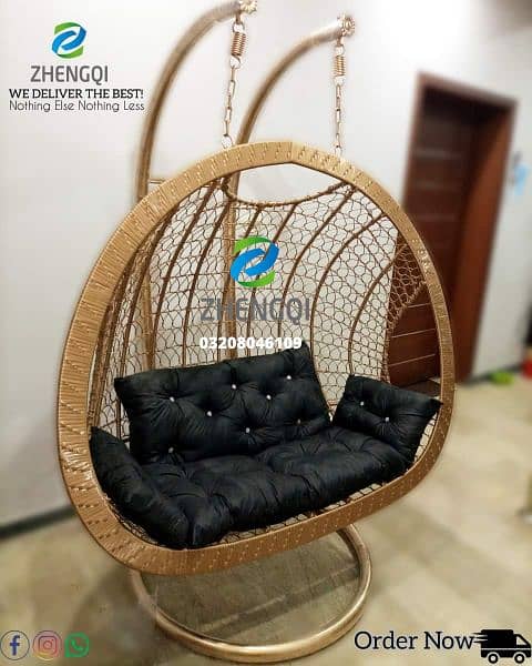 New Swing Chair Jhoola, Single & Double, Macrame Jhula, Hanging, COD 10