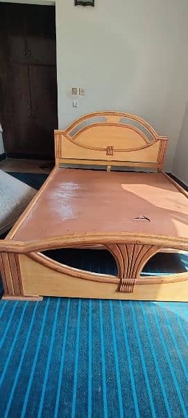 Double bed for sell with side tables 2 1