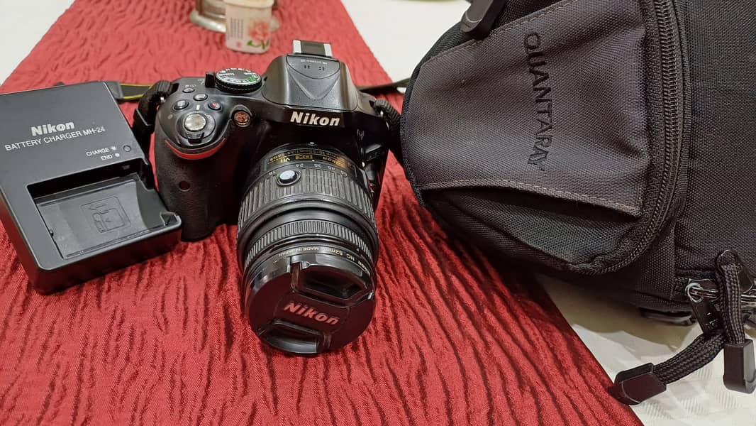 Nikon D5200+ 18-55mm Lense+ Charger+ Bag+ camera Box 8