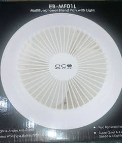 Foldable 2 in 1 Dual Tone Led Fans