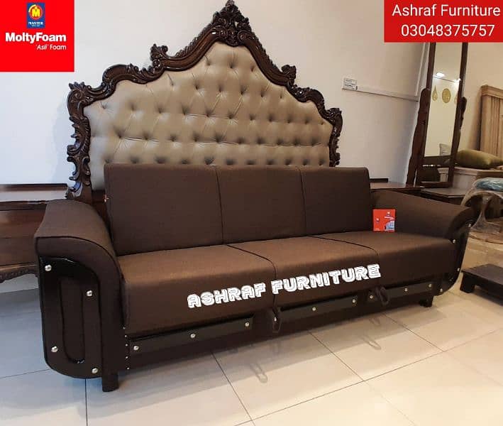 Sofa Combed|Chair set |Stool| L Shape |Sofa|Double Sofa Cum bed| Molty 1