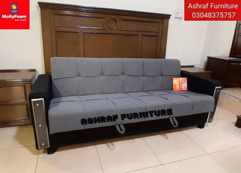 Sofa Combed|Chair set |Stool| L Shape |Sofa|Double Sofa Cum bed| Molty 7