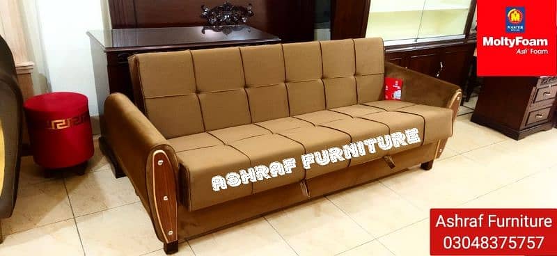 Sofa Combed|Chair set |Stool| L Shape |Sofa|Double Sofa Cum bed| Molty 13