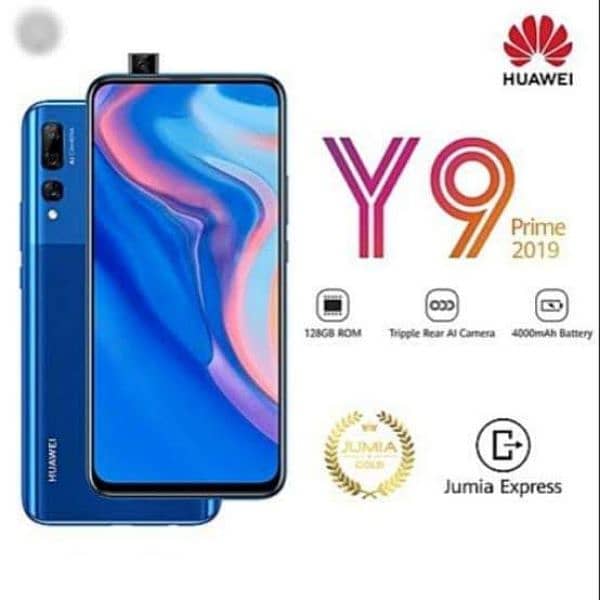 Huawei y9 prime 2019 4ram 128mamery full box 1