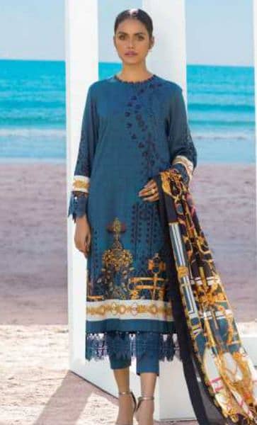 Alkaram 3pc lawn suit 5