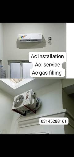 split Ac gas filling & installation service