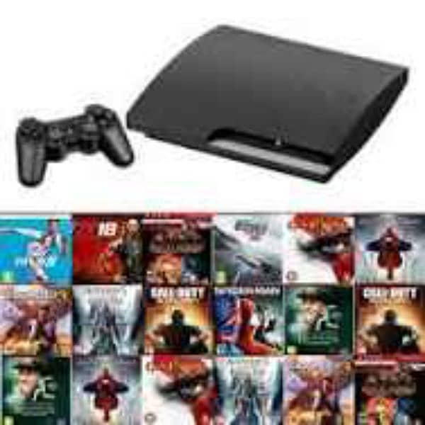 Ps 3 Jailbreak with 25 games and 1 wireless chargeable controller 4