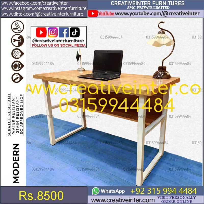Study Office table Working desk desgn furniture home chair sofa used 14