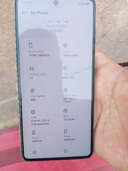 tecno cammon 20 8+8 256 gb 4