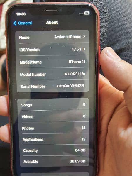 Iphone 11 64GB BT84 WaterPack Condition 10/10 No Open No Repair 7