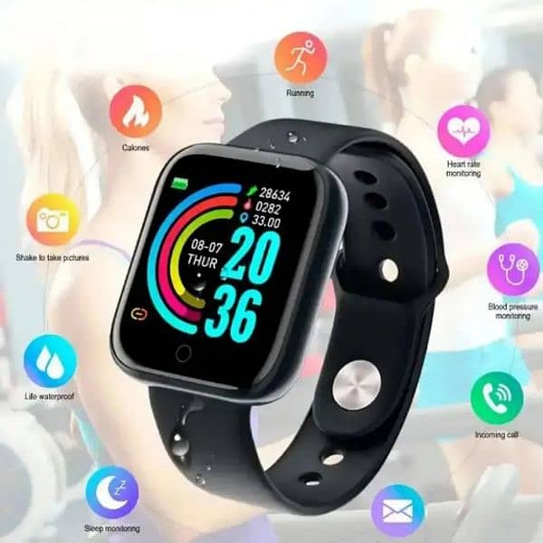 D20 Bluetooth Smart Watch For Men Waterproof Sport Fitness 2