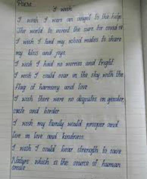 Handwriting assignments work 2