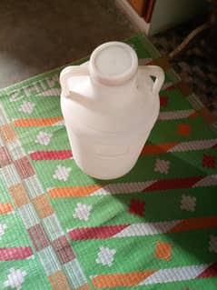 white plastic water and milk bottle 45 liters